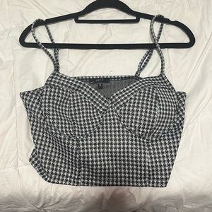 plaid crop top